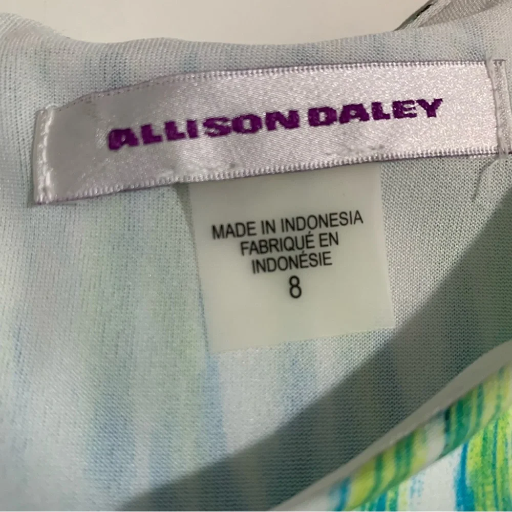 Allison Daley for Dillards Multi Color Dress Long Sleeve Size 8
